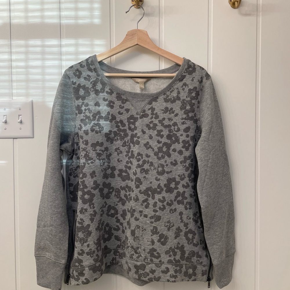 Banana Republic Leopard Print Sweatshirt